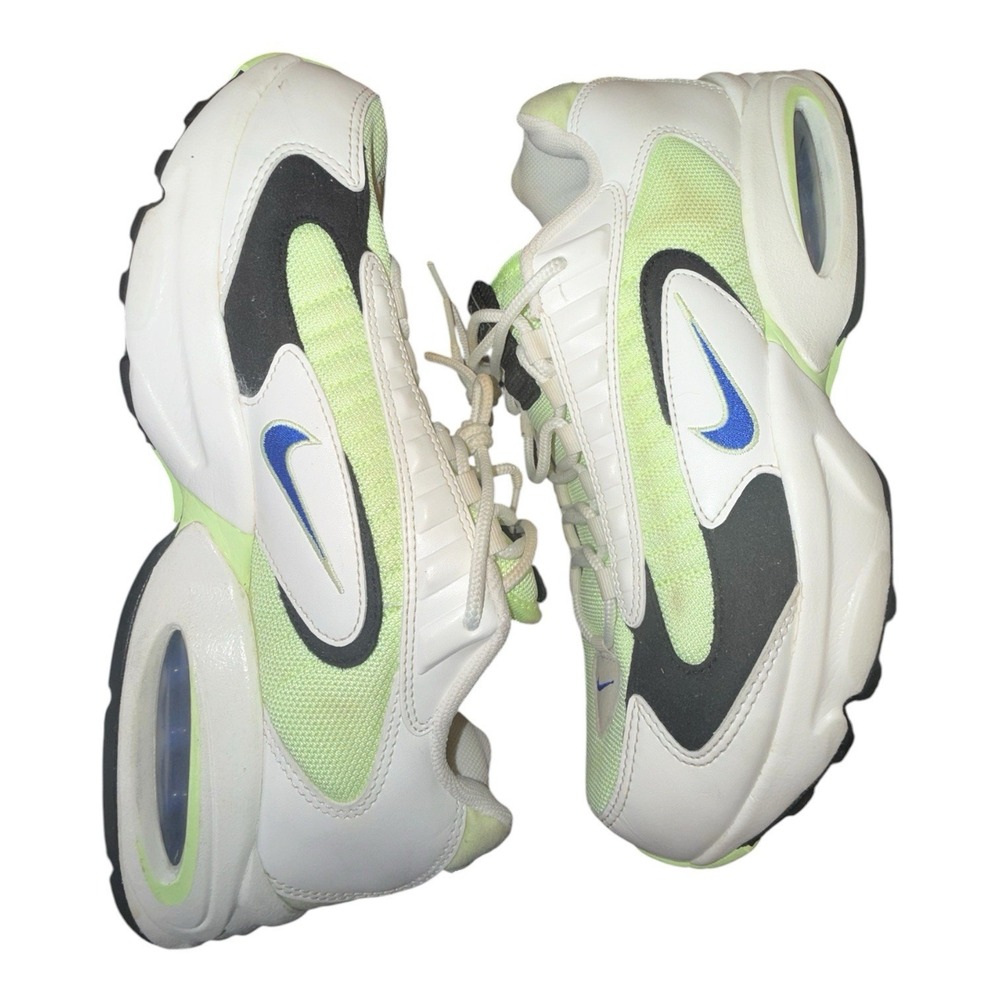Nike Air Max Triax 96 Volt Size 12M 13.5W CT1104-700 Neon Green Royal Blue Suede - Picture 5 of 9
